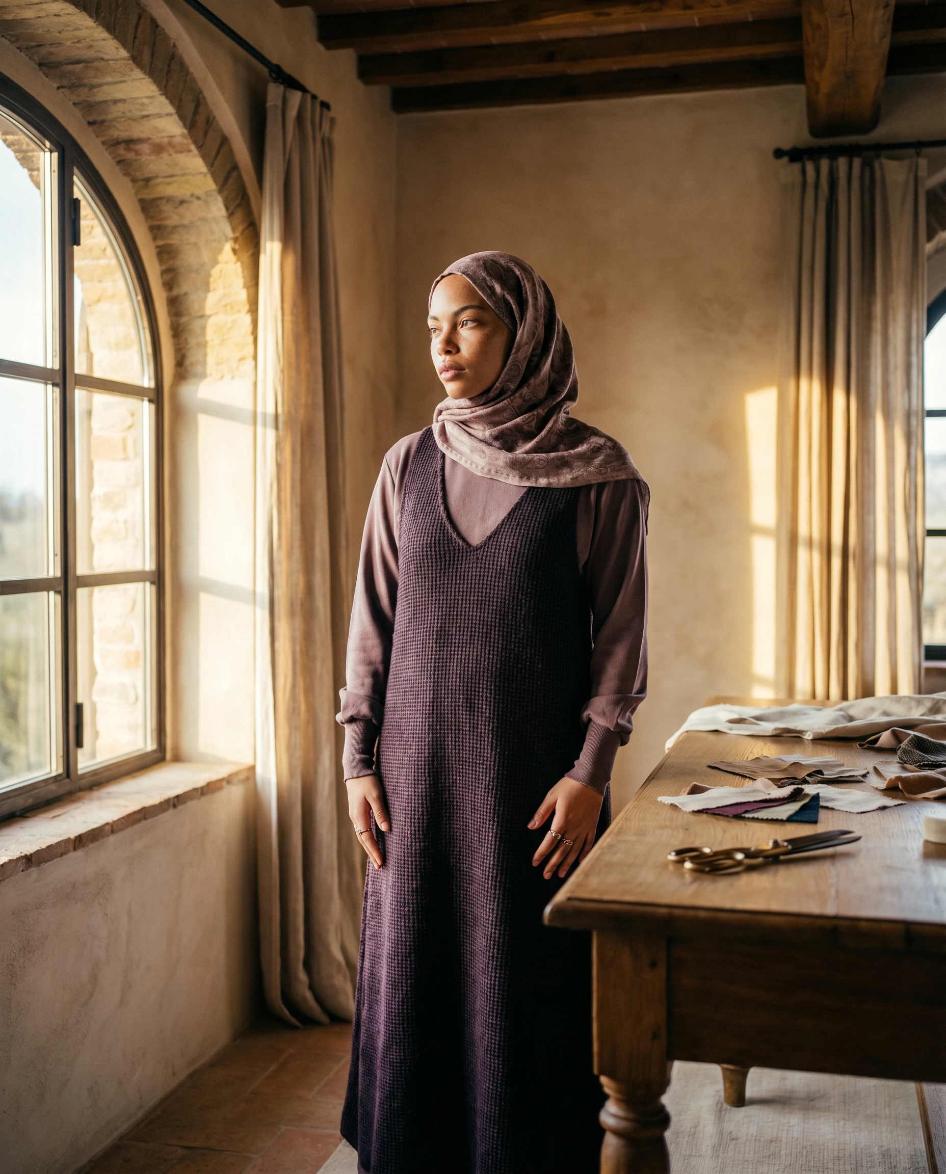 Feiner Strick und Pashmina – handwerkliches Detail
